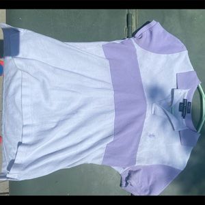 Ralph Lauren polo purple and white size large